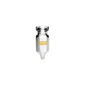 Cf 500 vials crimp 1,1 ml 12x32 vt chiaro GOLD fondo conico