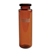 Cf 125 vials crimp 20 ml 22x75 vetro ambrato