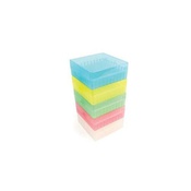Cf 5 racks con coperchio 100 posti per vials Ø 12 mm (5 colori)