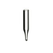 Cf 100 inserti conici 0,2 ml vetro chiaro 6x31mm (12mm top)