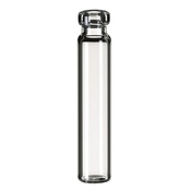 Cf 100 vials crimp 1,2 ml 8,2x40 mm vt chiaro fondo piatto