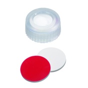 Cf 100 tappi vite PP naturali 9-425 forati setto sil/ptfe