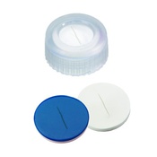 Cf 100 tappi vite PP nat.9-425 forati setto sil/ptfe SLIT