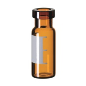 Cf 100 vials crimp 2ml silanizzati vt ambrato zona scrittura
