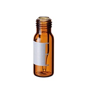 Cf 100 vials a vite 0,2 ml 12x32 vt ambrato inserto conico con etichetta