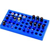 Rack PP blu 50 posti per vials 12x32mm