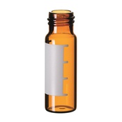 Cf 100 vials vite 4 ml 14,7x45 mm vt. scuro etichetta grad.