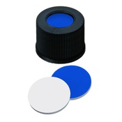 Cf 100 tappi a vite 13-425 forati PP setto sil/ptfe 1,3mm