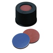 Cf 100 tappi a vite PP forati 13-425 setto butile/ptfe 1,3mm